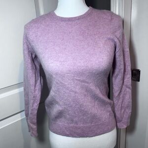 Charter Club 100% Cashmere Lavender Crewneck Sweater Size L